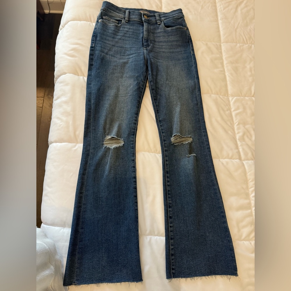 DL1961 Bridget Boot High Rise Instasculpt Crop Jeans